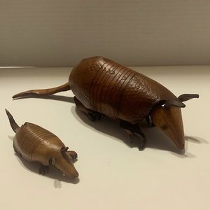 Vintage Leather Armadillos